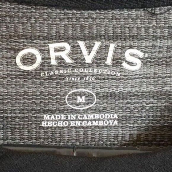 ORVIS Long Sleeve Raglan T-Shirt, Black/Gray, Men's, Size Medium - Picture 3 of 5
